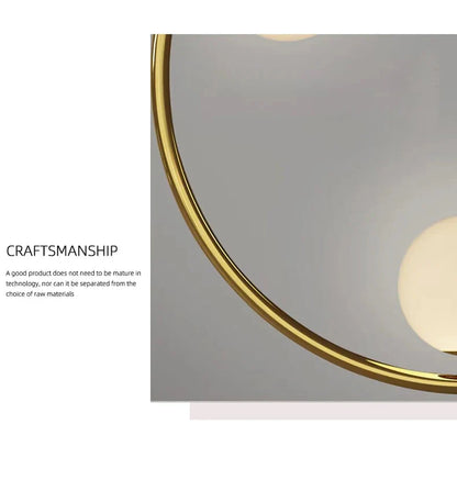 Postmodern Ring Pendant Light for Staircase