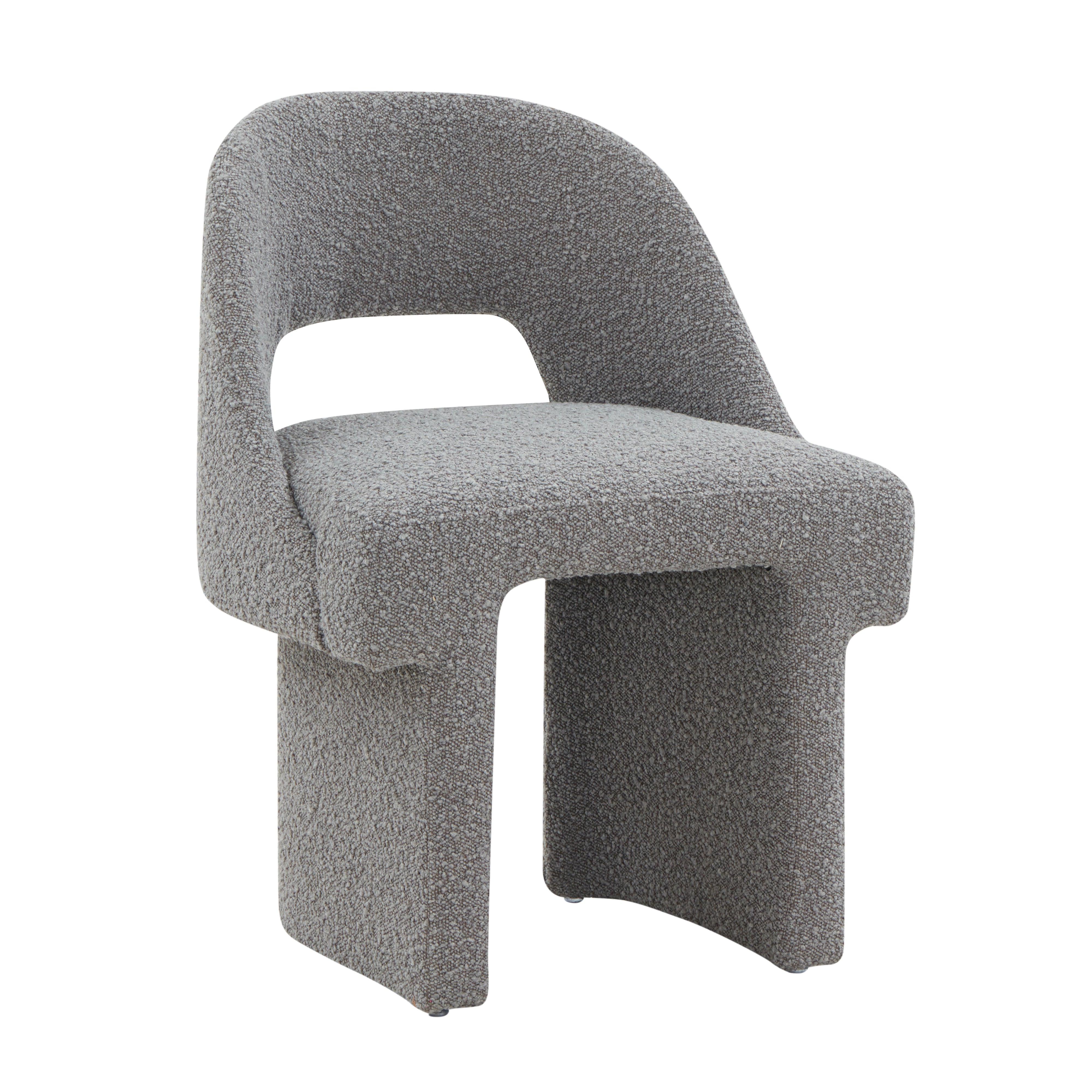 Quell Boucle Accent Chair in Grey