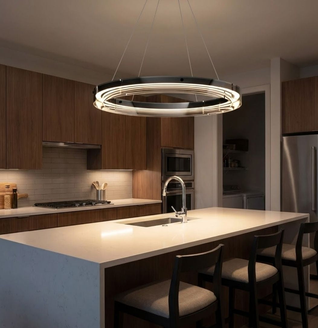 Qyra Contemporary Circular LED Chandelier