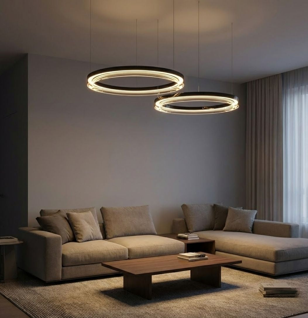Qyra Contemporary Circular LED Chandelier