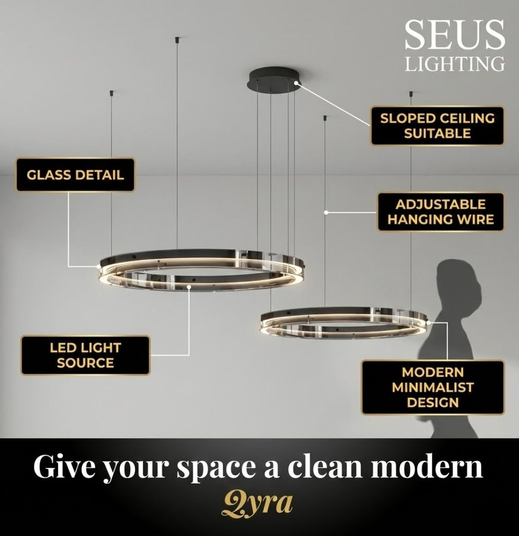 Qyra Contemporary Circular LED Chandelier