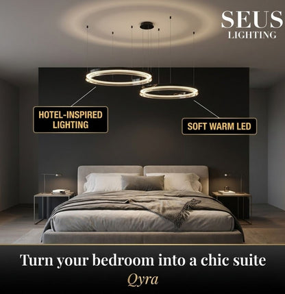 Qyra Contemporary Circular LED Chandelier