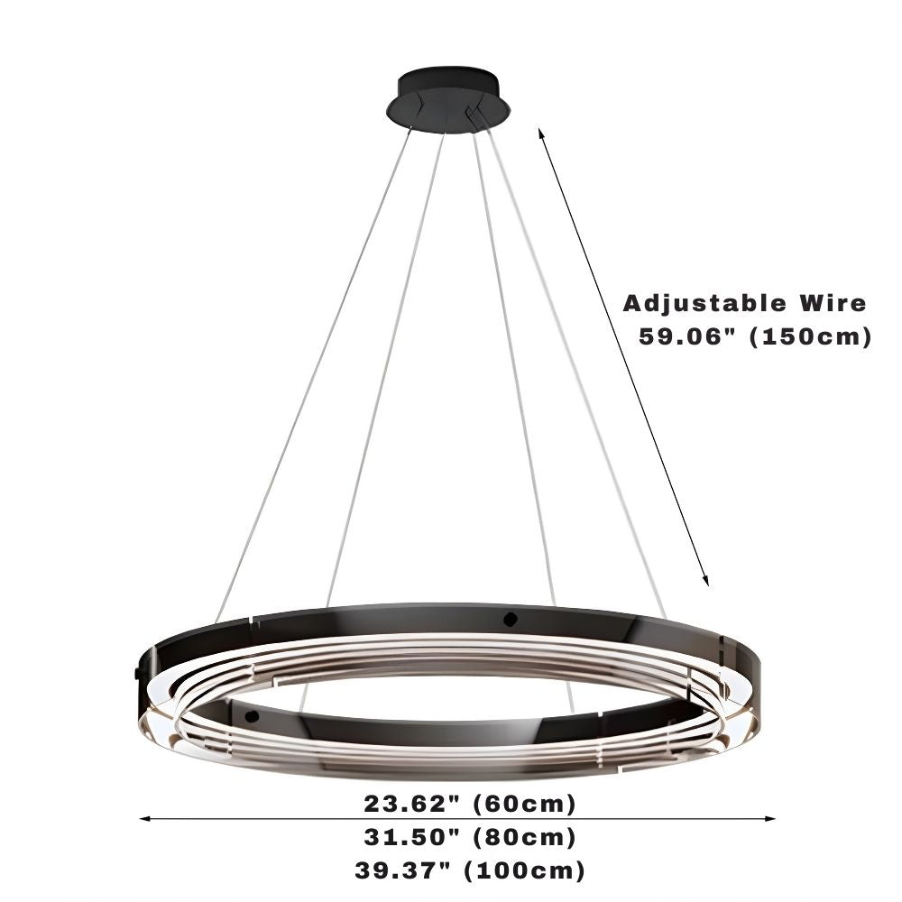 Qyra Contemporary Circular LED Chandelier