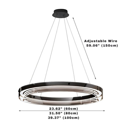 Qyra Contemporary Circular LED Chandelier
