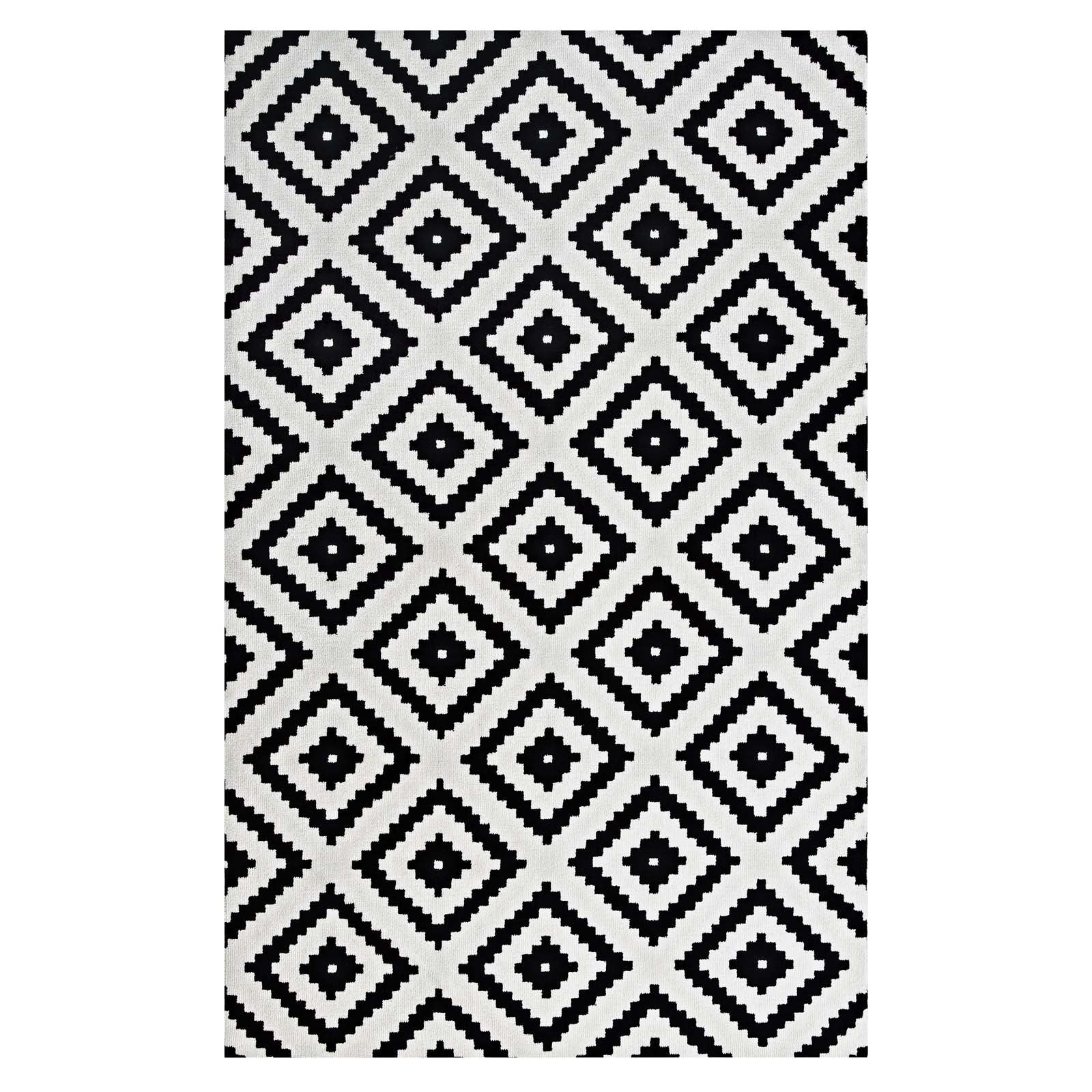 Alika Abstract Diamond Trellis 5x8 Area Rug