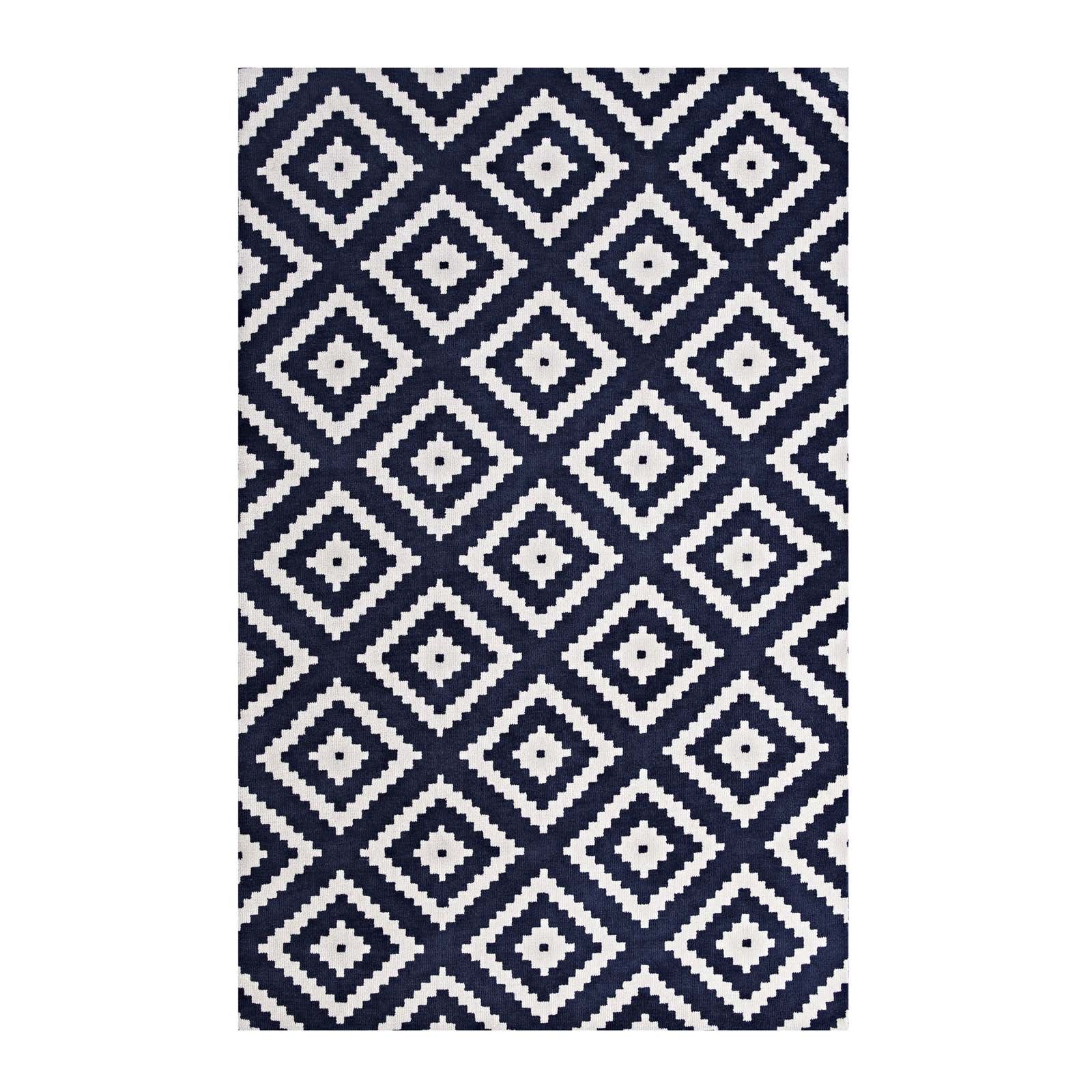 Alika Abstract Diamond Trellis 8x10 Area Rug