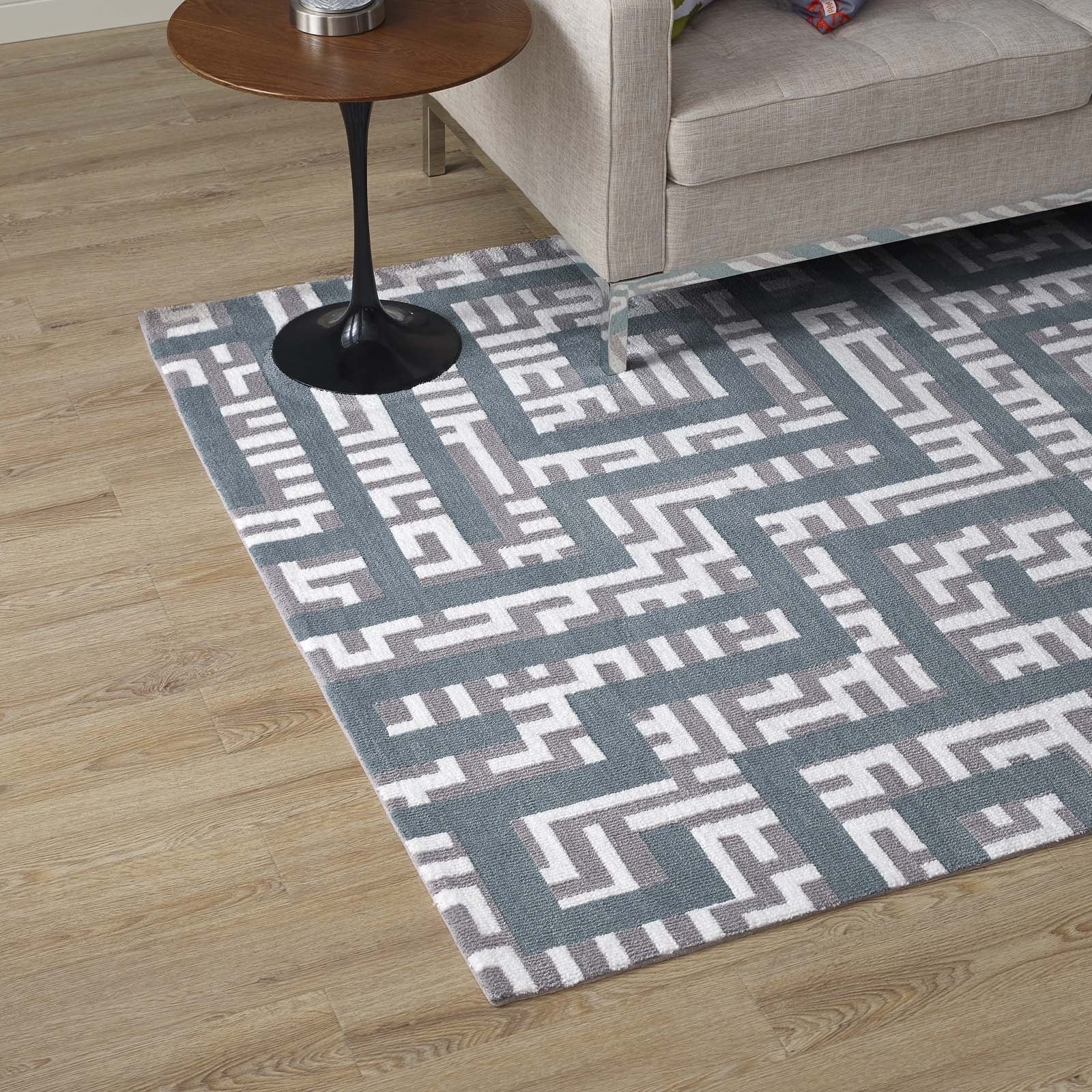 Nahia Geometric Maze 5x8 Area Rug