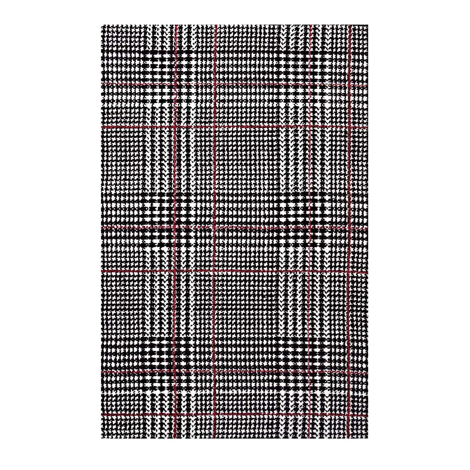 Kaja Abstract Plaid 5x8 Area Rug