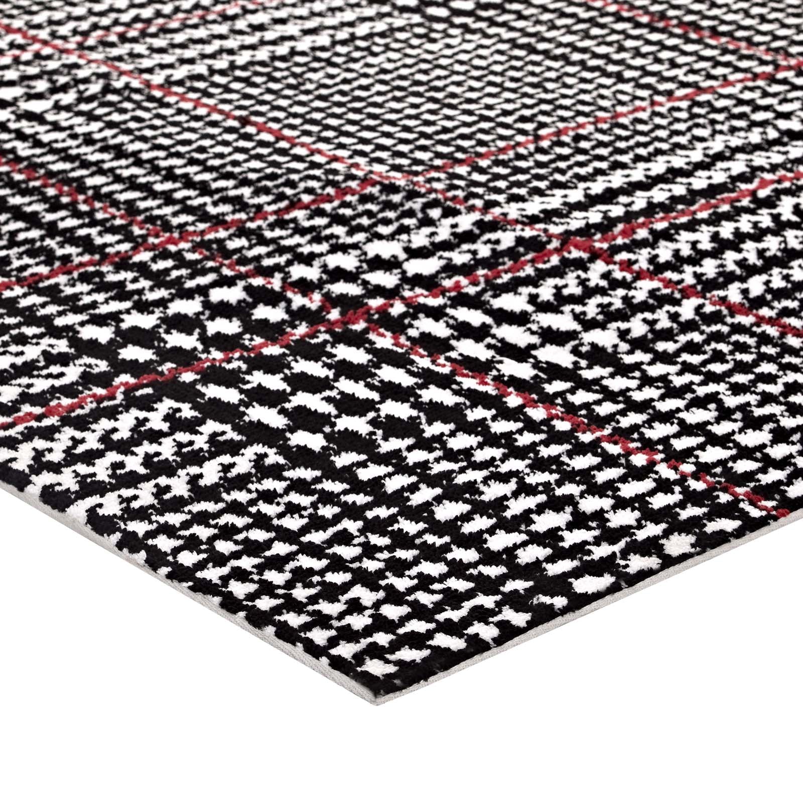 Kaja Abstract Plaid 5x8 Area Rug