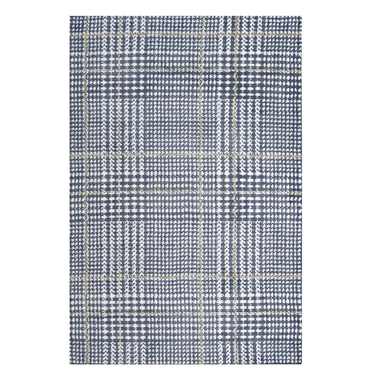 Kaja Abstract Plaid 5x8 Area Rug