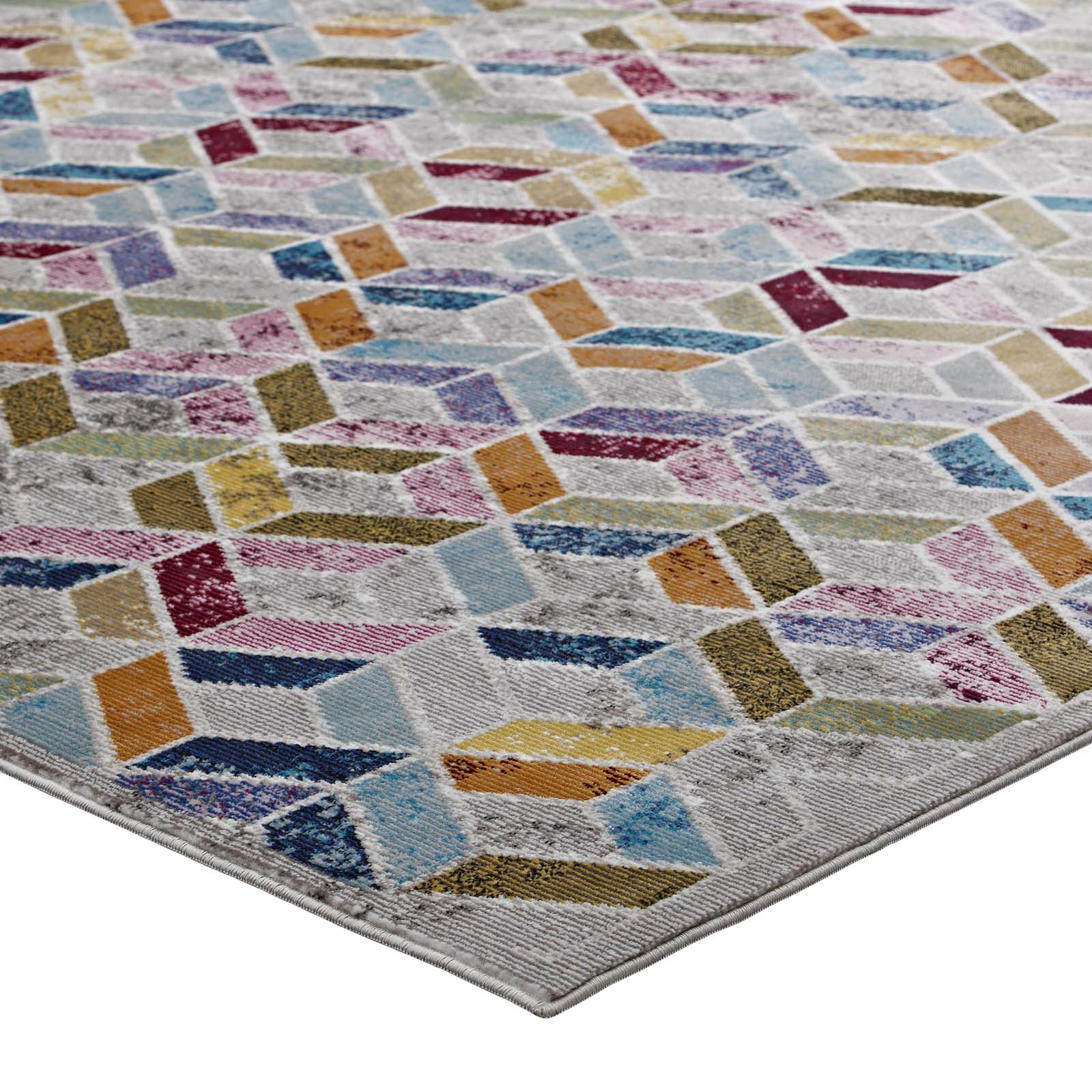 Laleh Geometric Mosaic 8x10 Area Rug