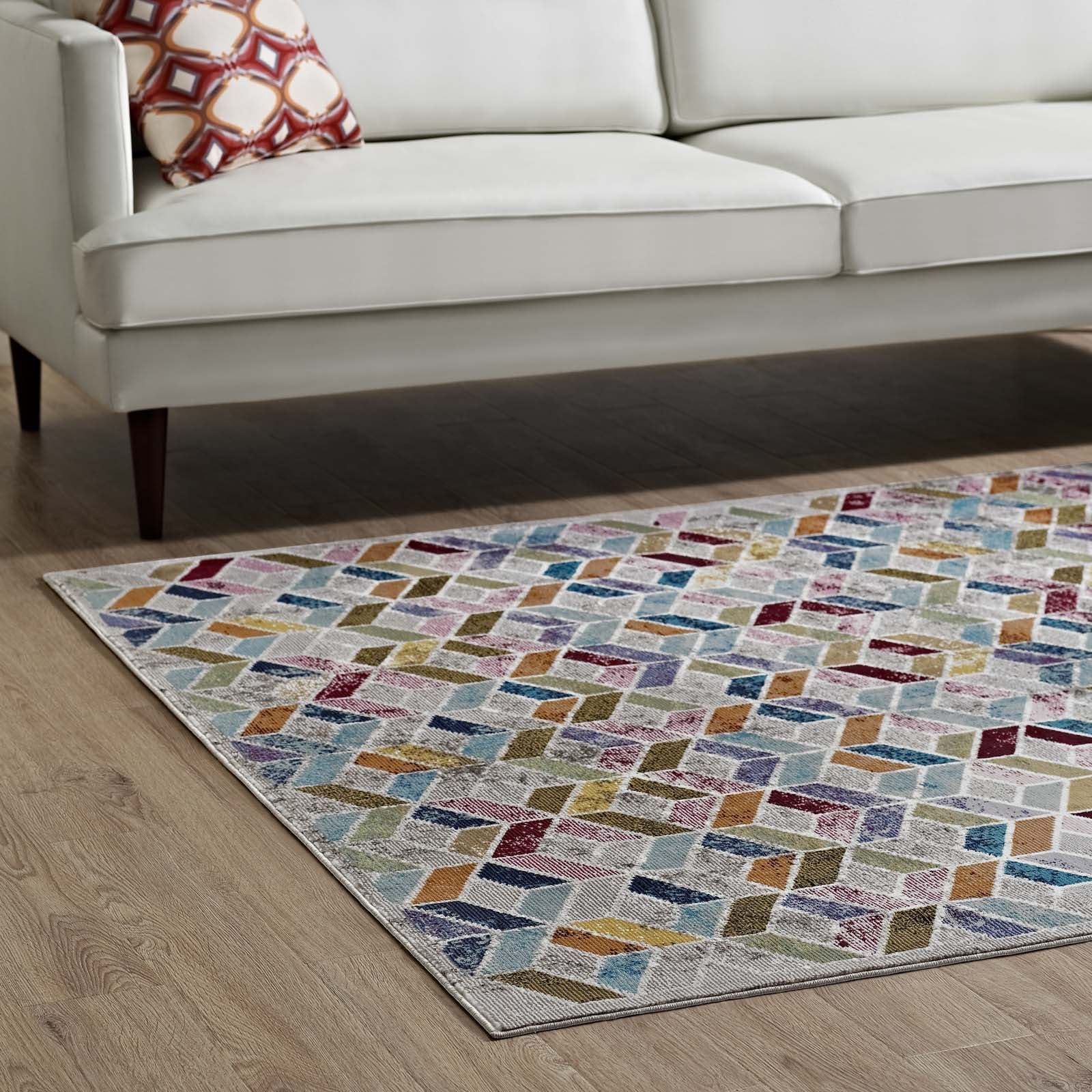 Laleh Geometric Mosaic 8x10 Area Rug