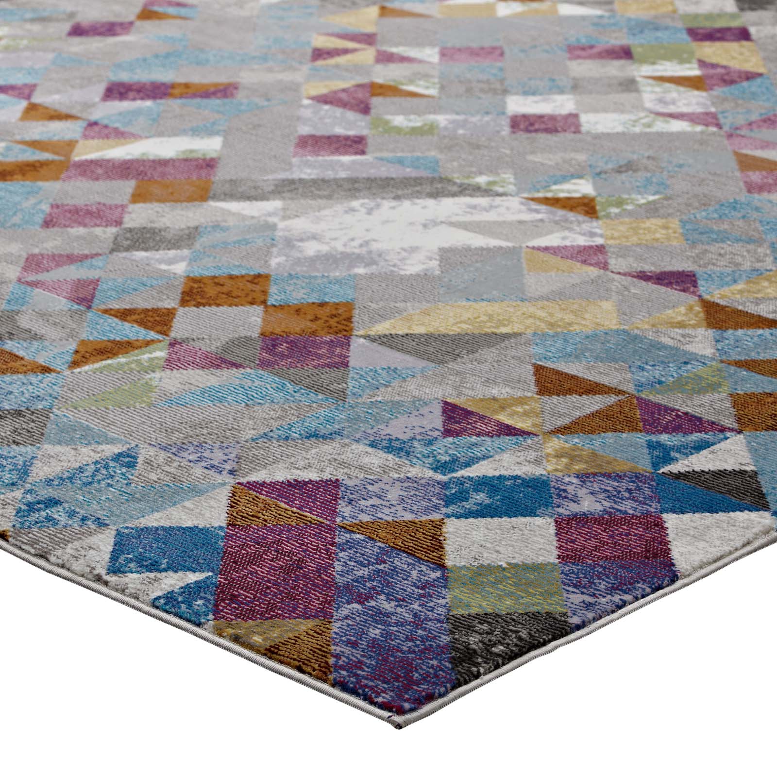 Lavendula Triangle Mosaic 4x6 Area Rug