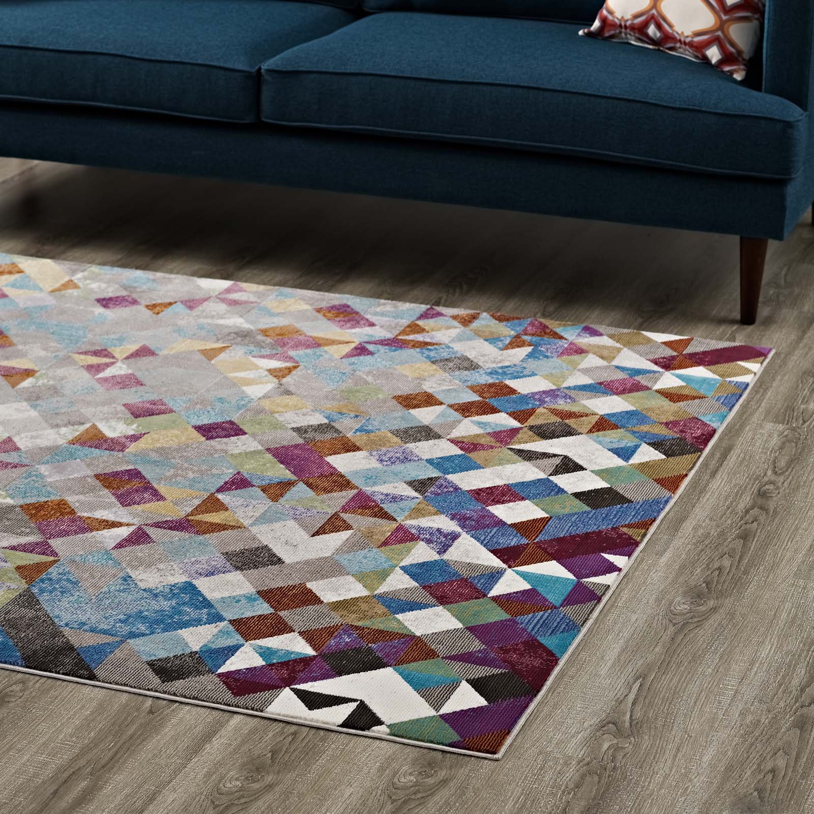 Lavendula Triangle Mosaic 5x8 Area Rug