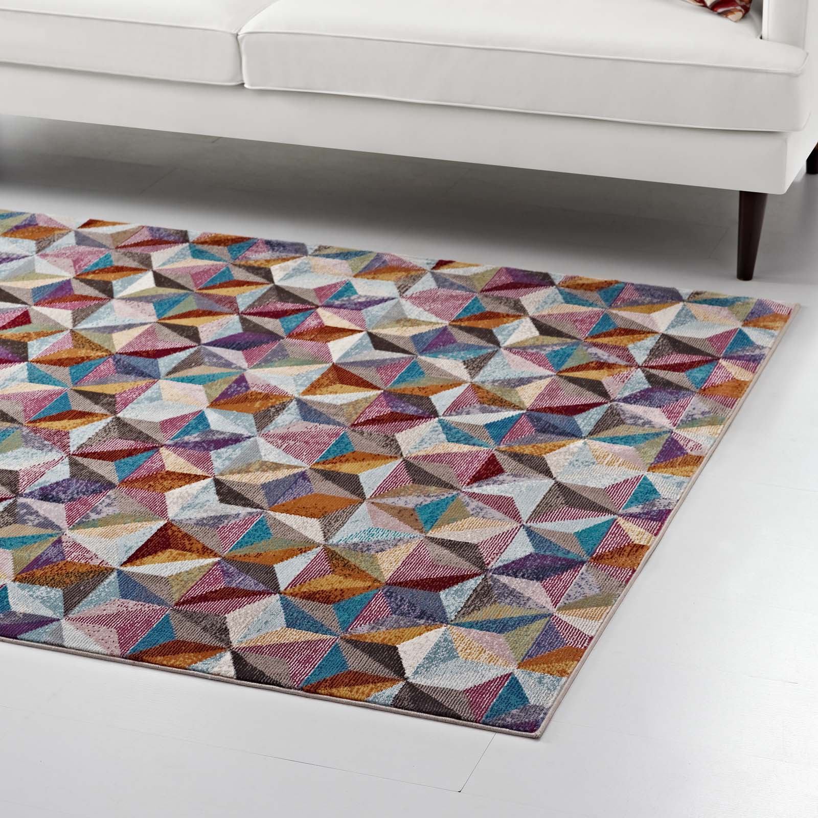 Arisa Geometric Hexagon Mosaic 5x8 Area Rug