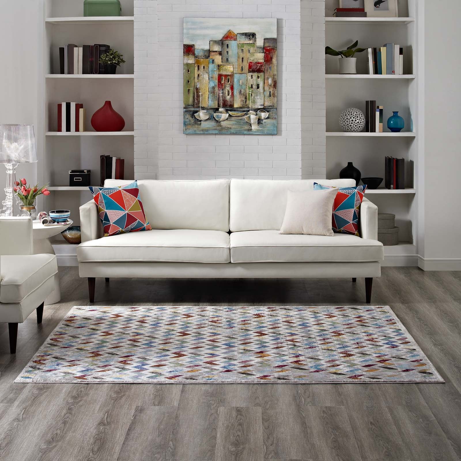 Gemma Chevron Mosaic 5x8 Area Rug