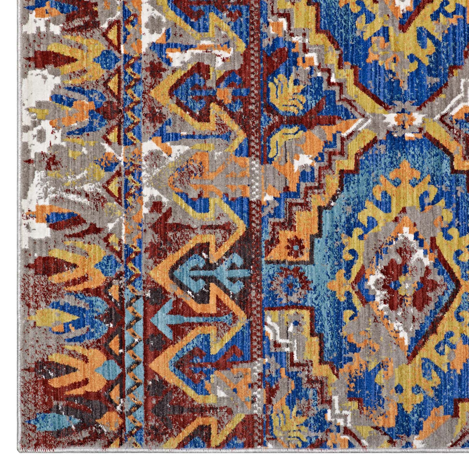 Centehua Distressed Southwestern Aztec 4x6 Area Rug