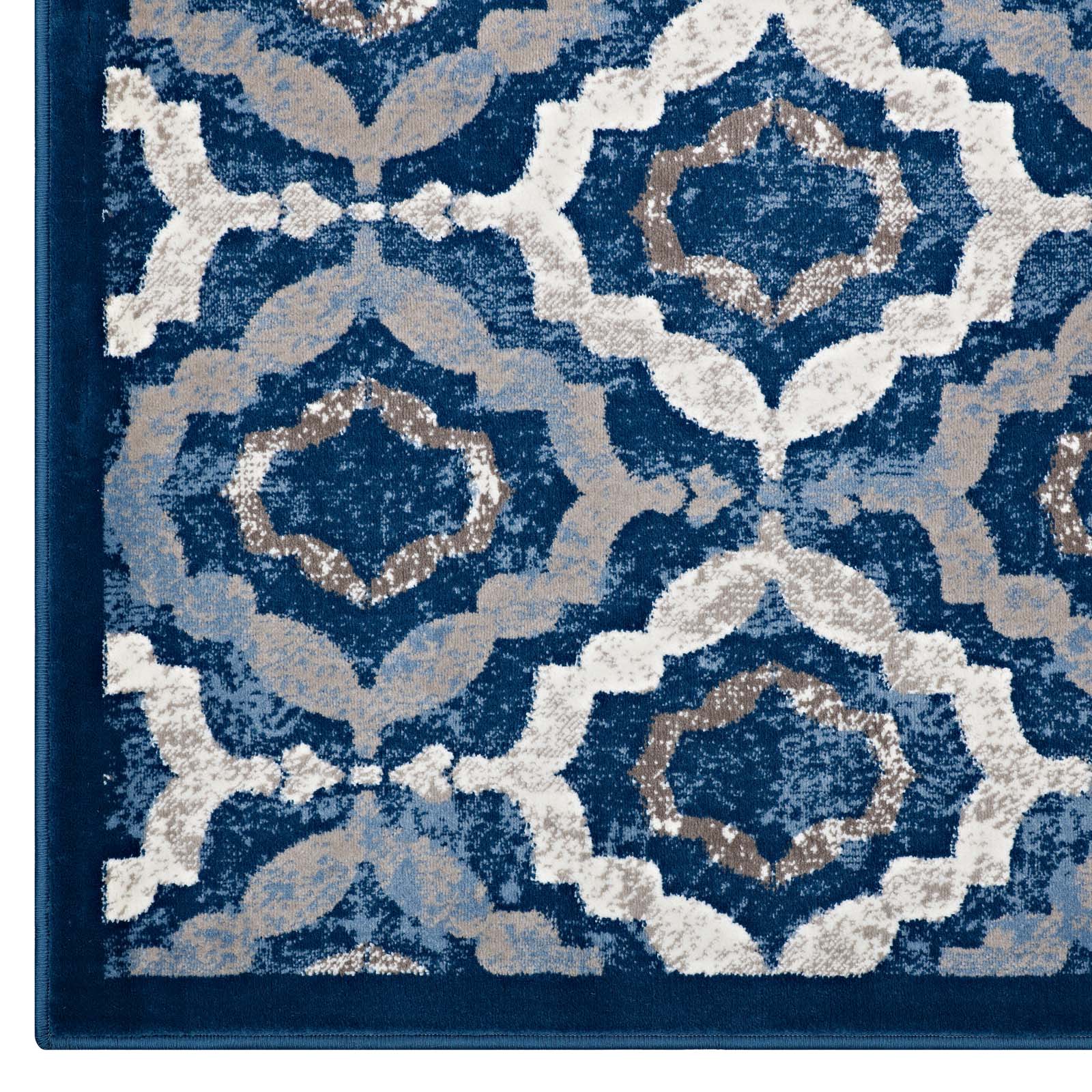 Kalinda Rustic Vintage Moroccan Trellis 8x10 Area Rug