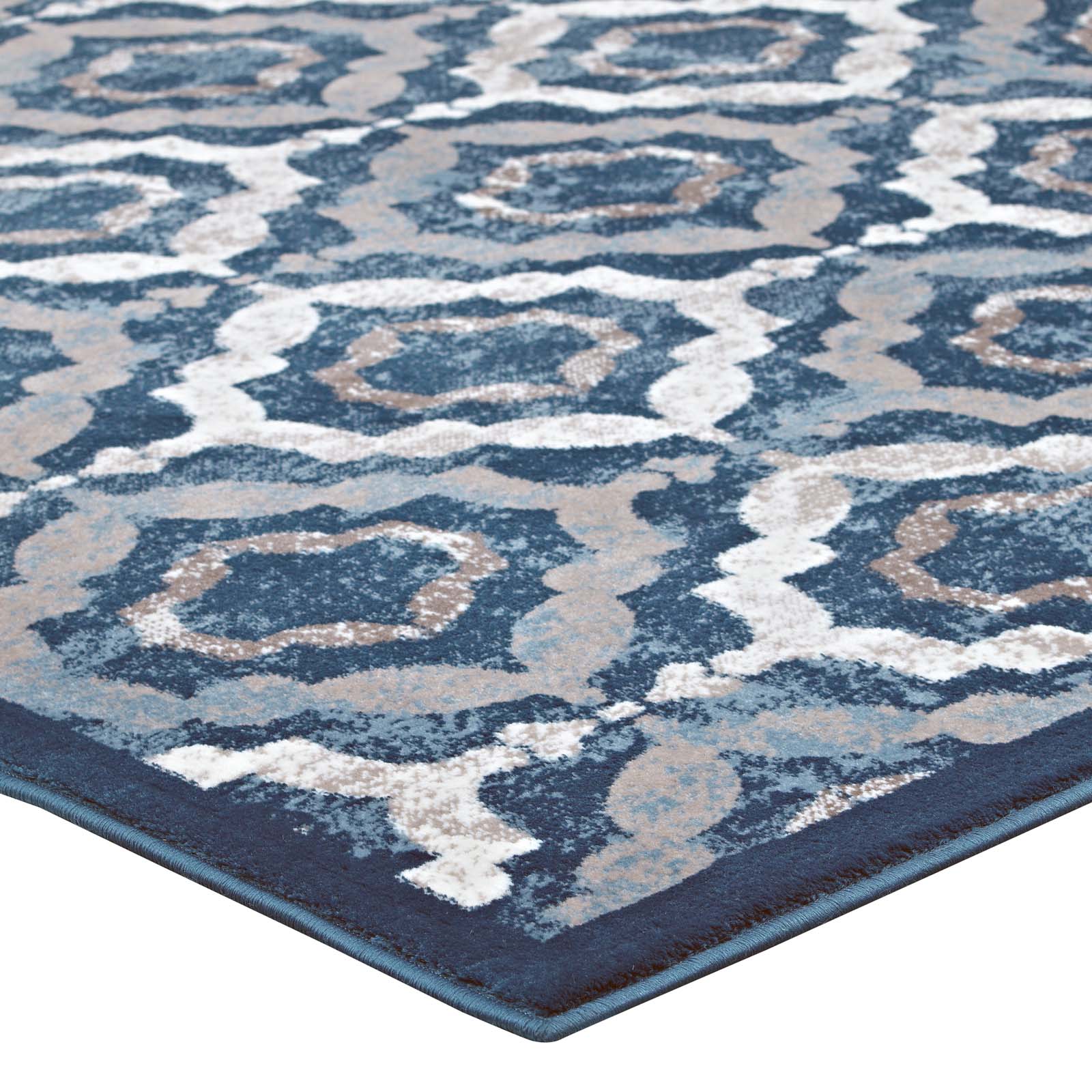 Kalinda Rustic Vintage Moroccan Trellis 8x10 Area Rug