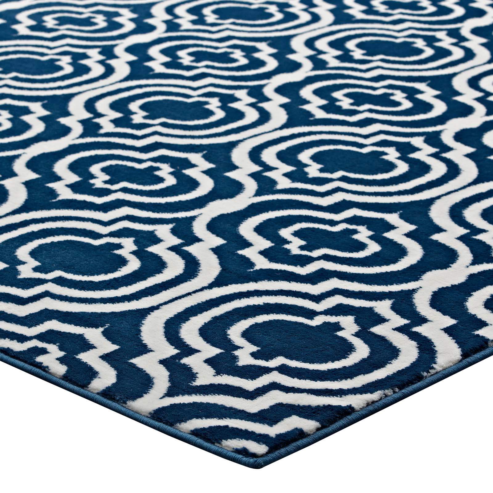 Frame Transitional Moroccan Trellis 5x8 Area Rug