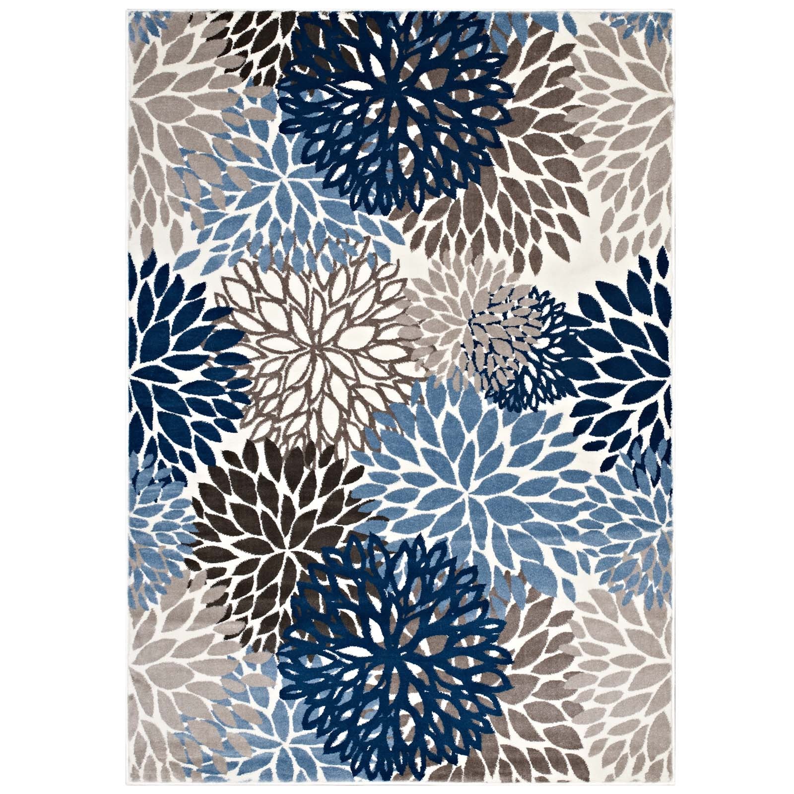 Calithea Vintage Classic Abstract Floral 5x8  Area Rug