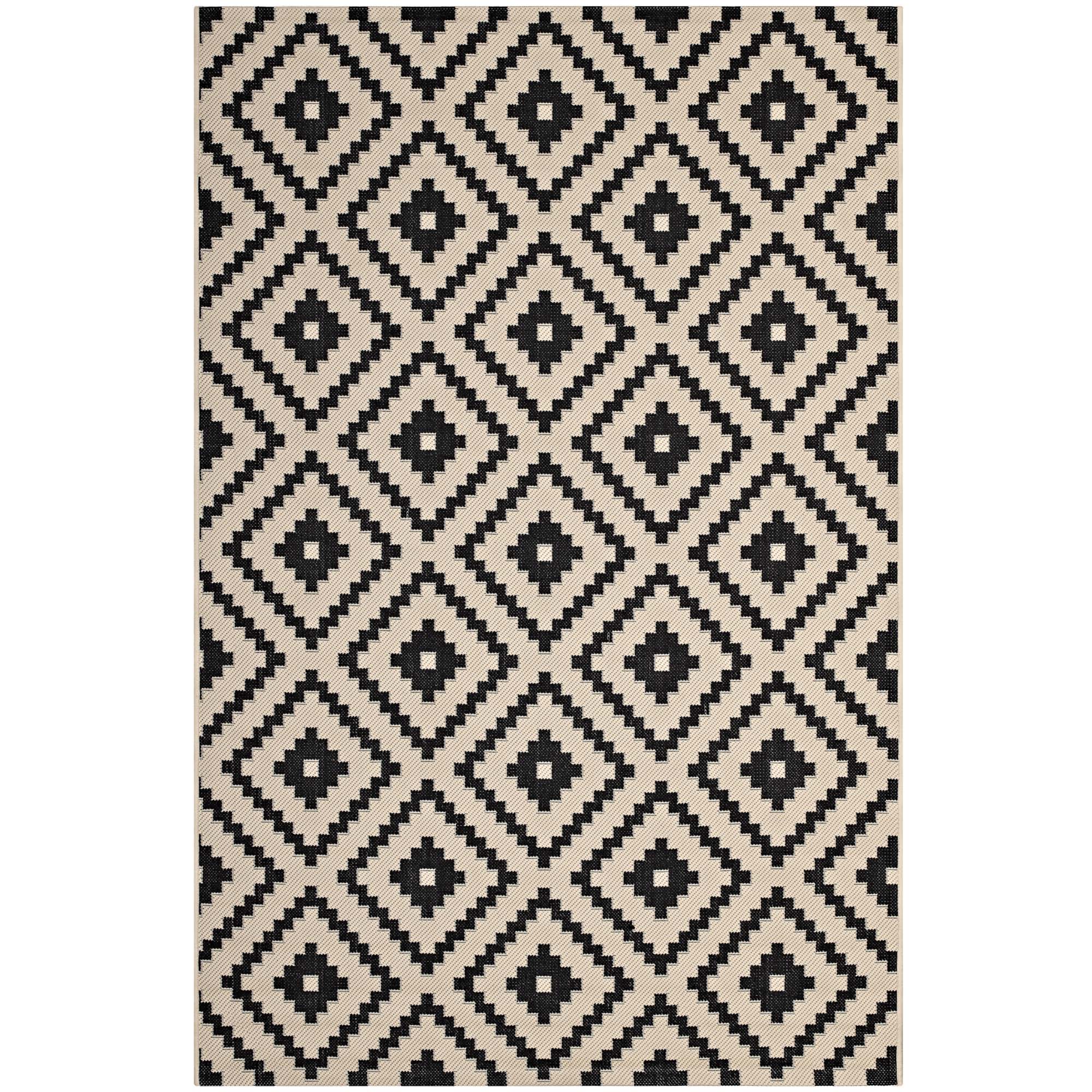 Perplex Geometric Diamond Trellis 9x12 Indoor and Outdoor Area Rug