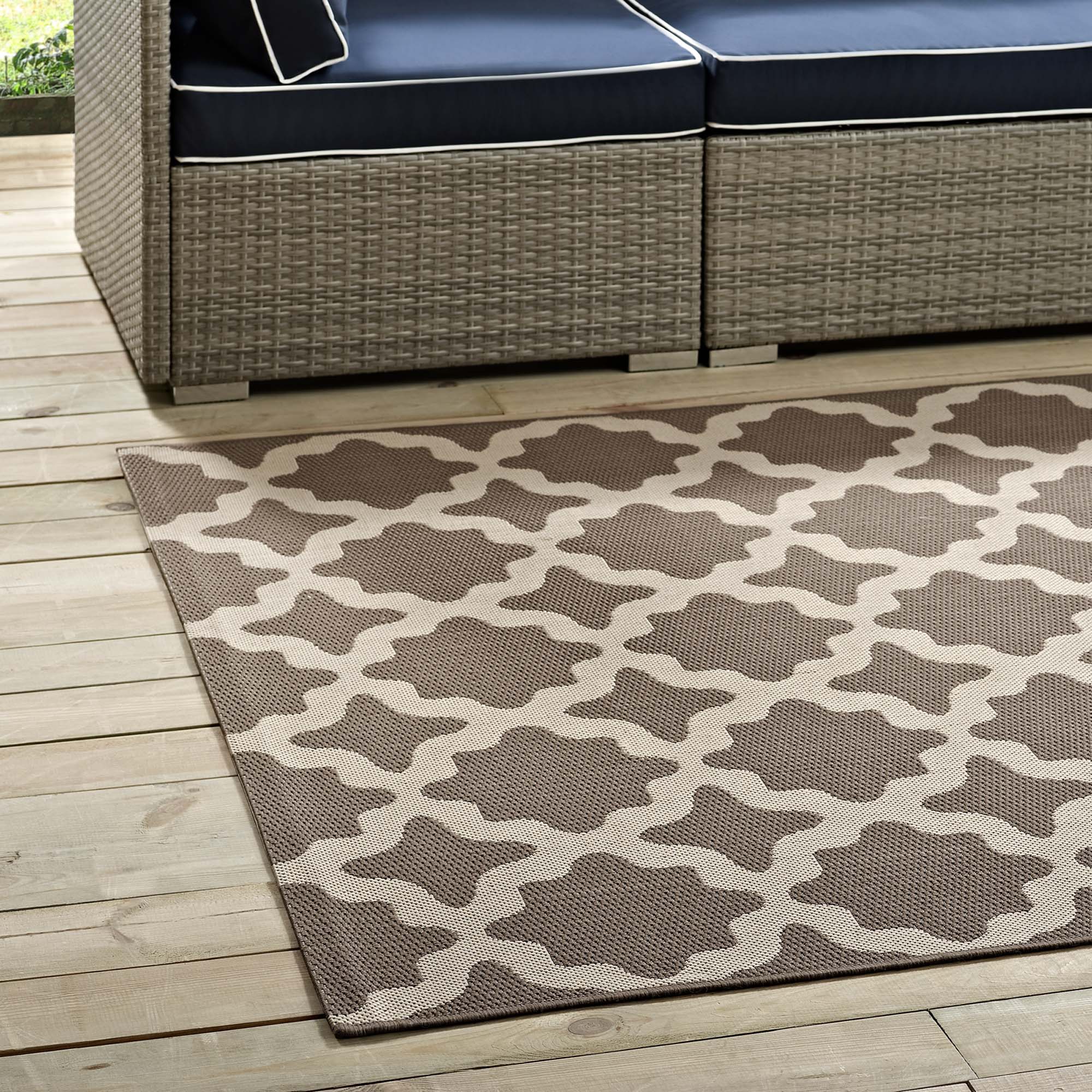 Cerelia Moroccan Trellis 9x12 Indoor and Outdoor Area Rug