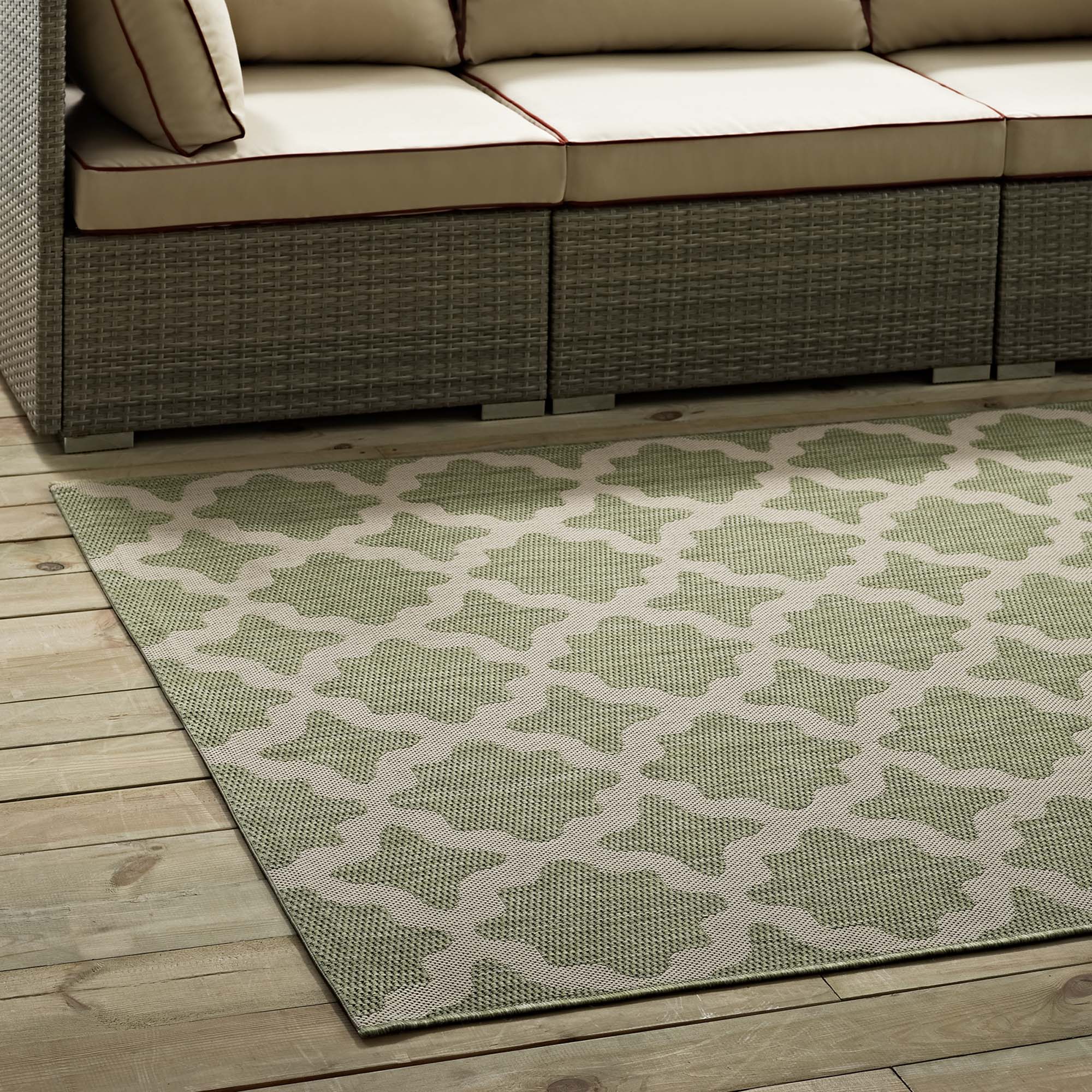 Cerelia Moroccan Trellis 9x12 Indoor and Outdoor Area Rug