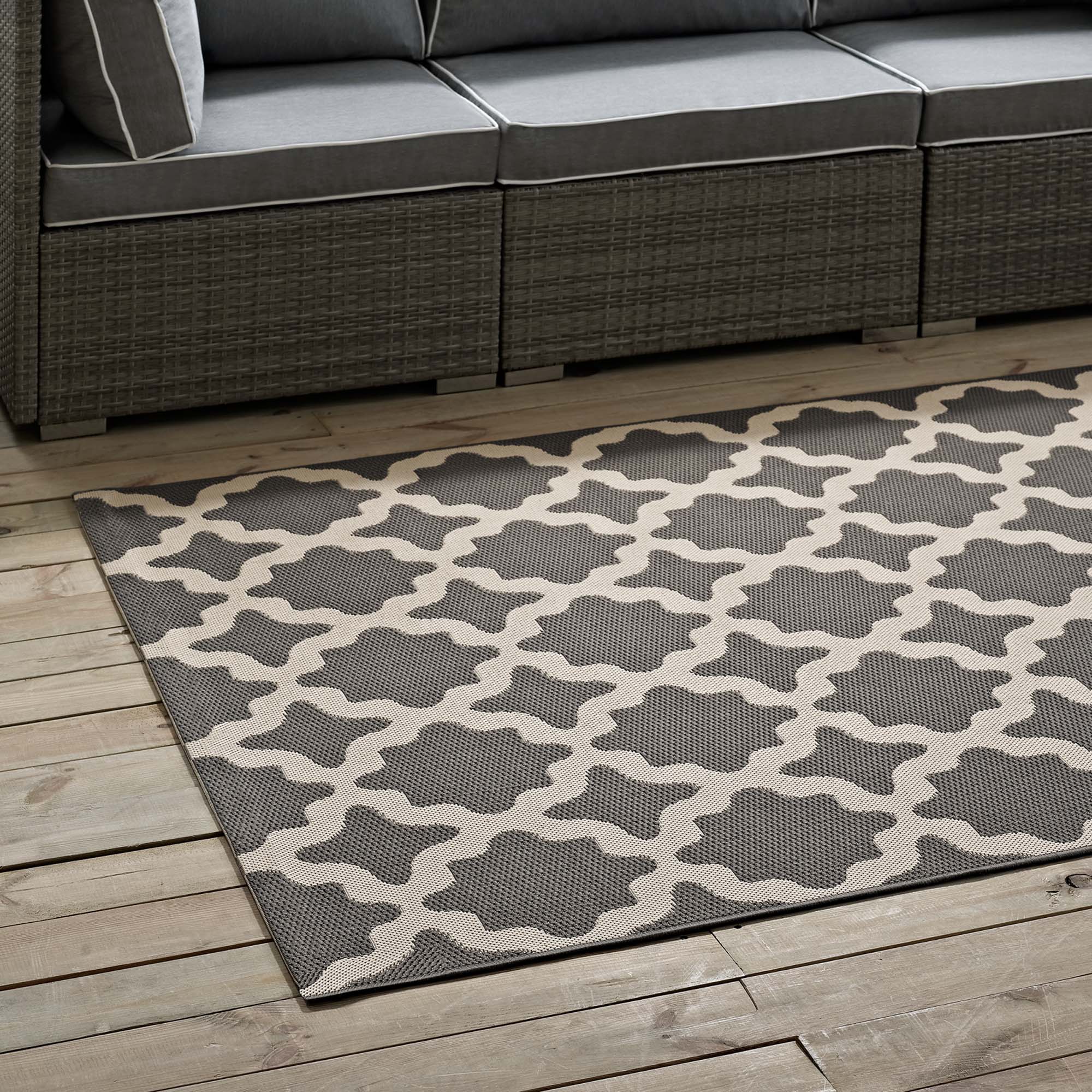 Cerelia Moroccan Trellis 9x12 Indoor and Outdoor Area Rug