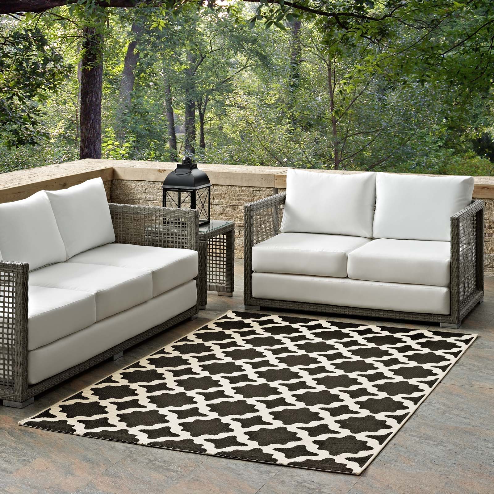 Cerelia Moroccan Trellis 5x8 Indoor and Outdoor Area Rug