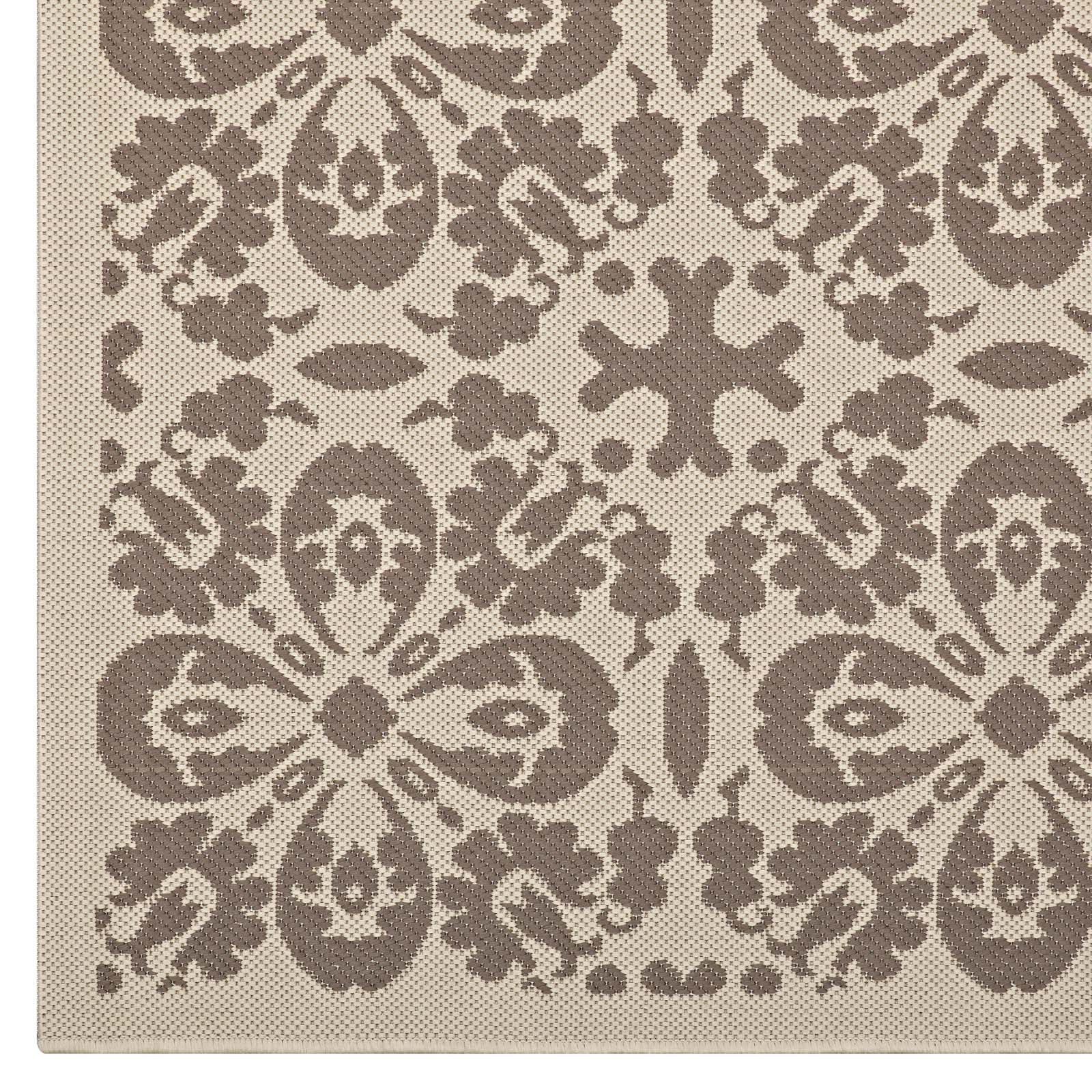 Ariana Vintage Floral Trellis 5x8 Indoor and Outdoor Area Rug