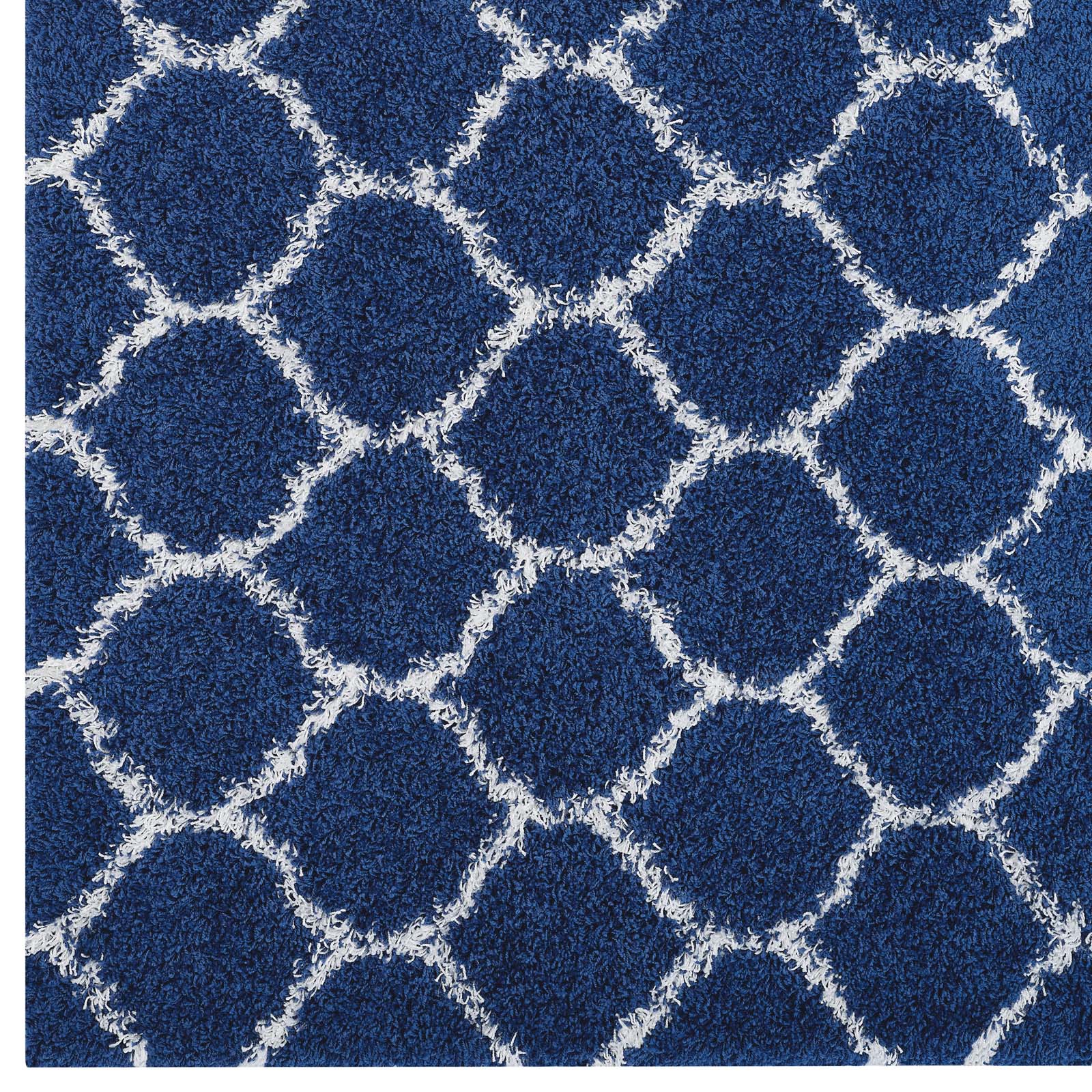 Solvea Moroccan Trellis 5x8 Shag Area Rug