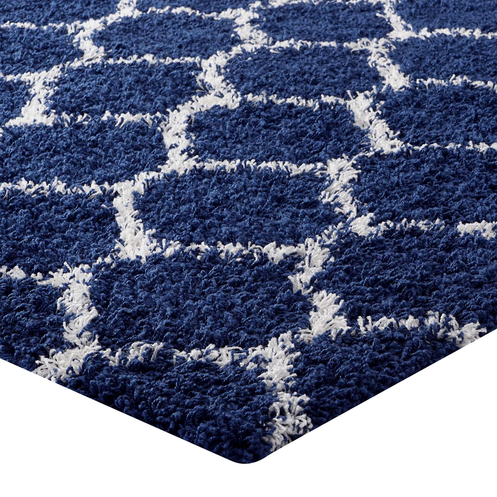 Solvea Moroccan Trellis 5x8 Shag Area Rug