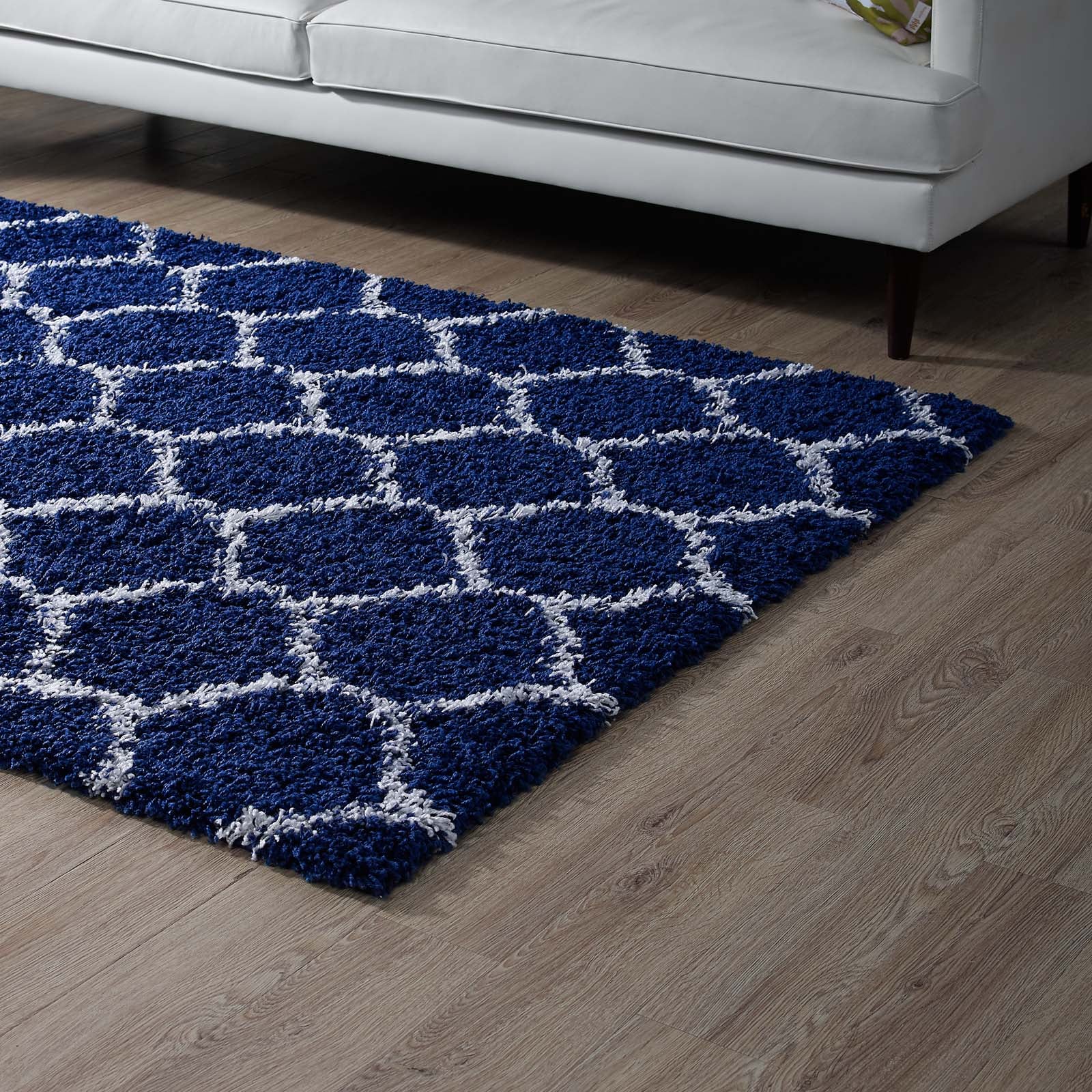 Solvea Moroccan Trellis 5x8 Shag Area Rug