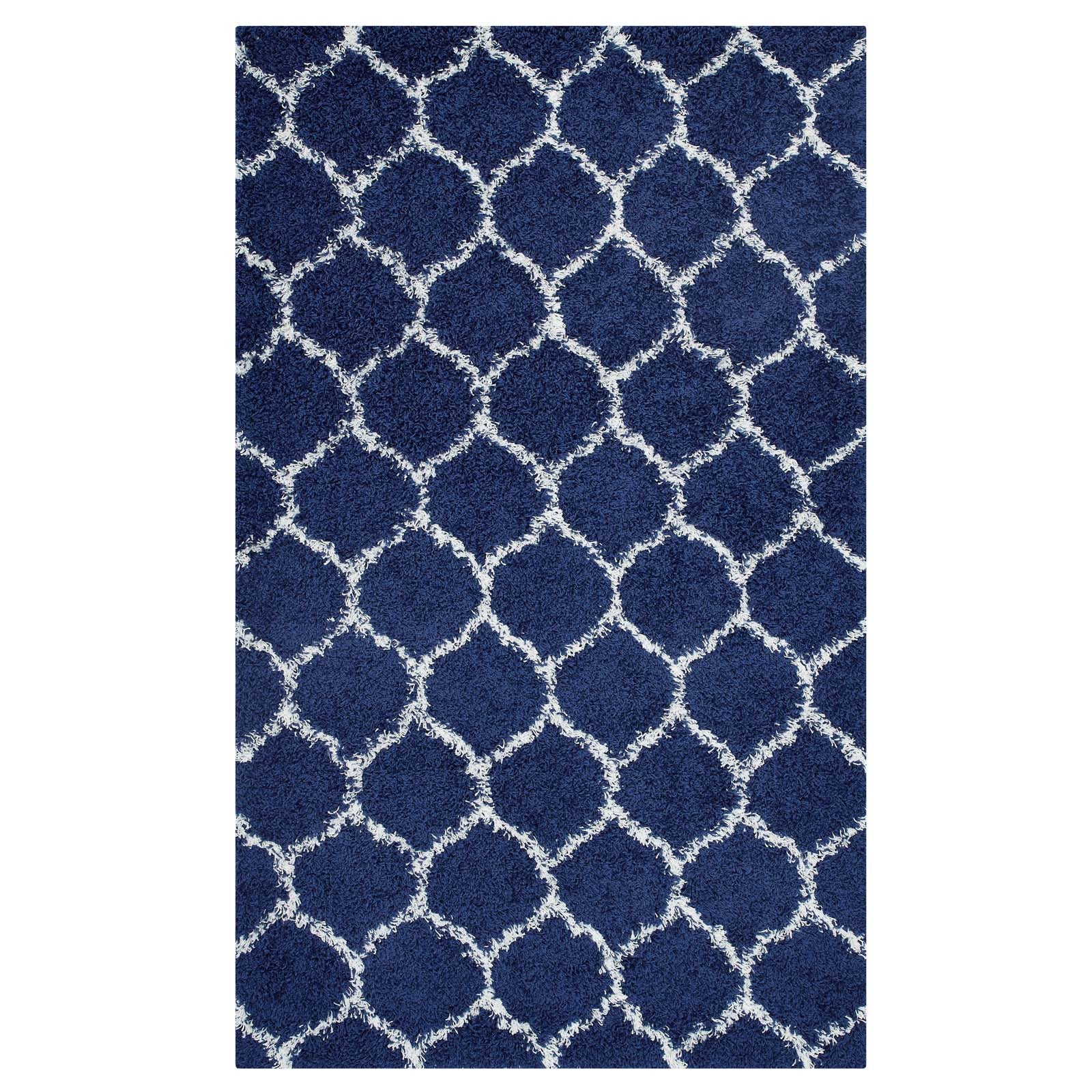 Solvea Moroccan Trellis 8x10 Shag Area Rug