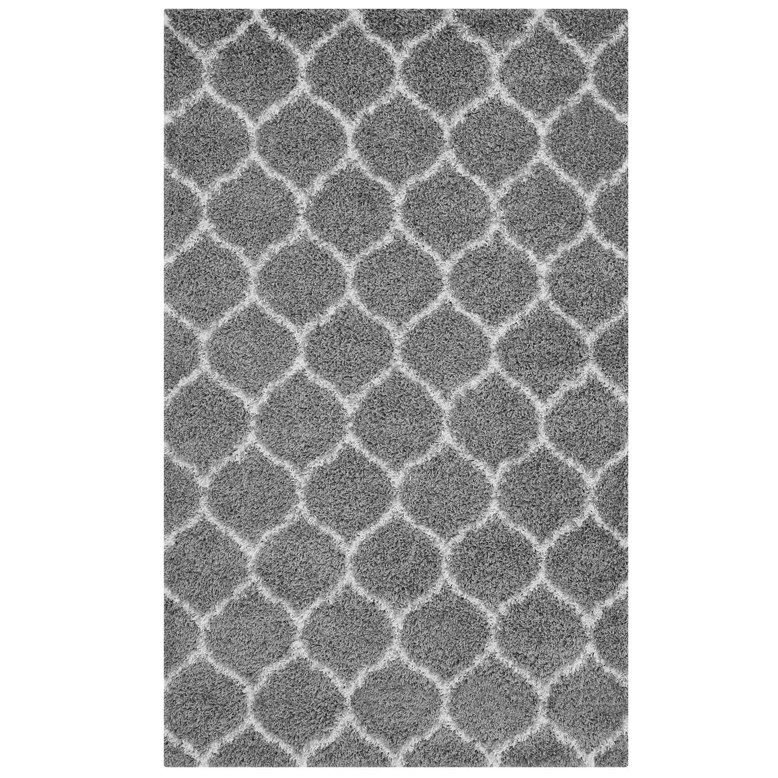 Solvea Moroccan Trellis 5x8 Shag Area Rug