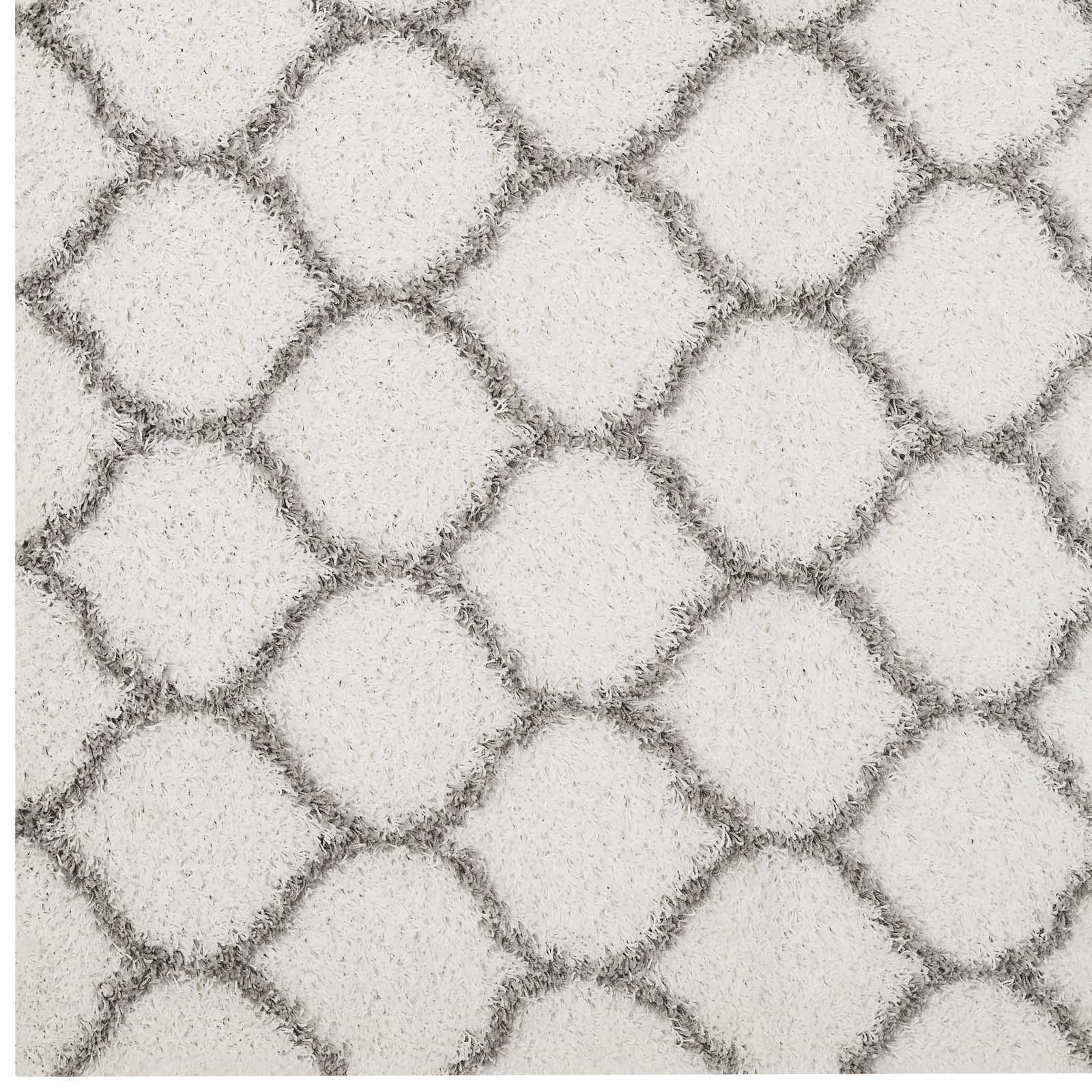 Solvea Moroccan Trellis 5x8 Shag Area Rug