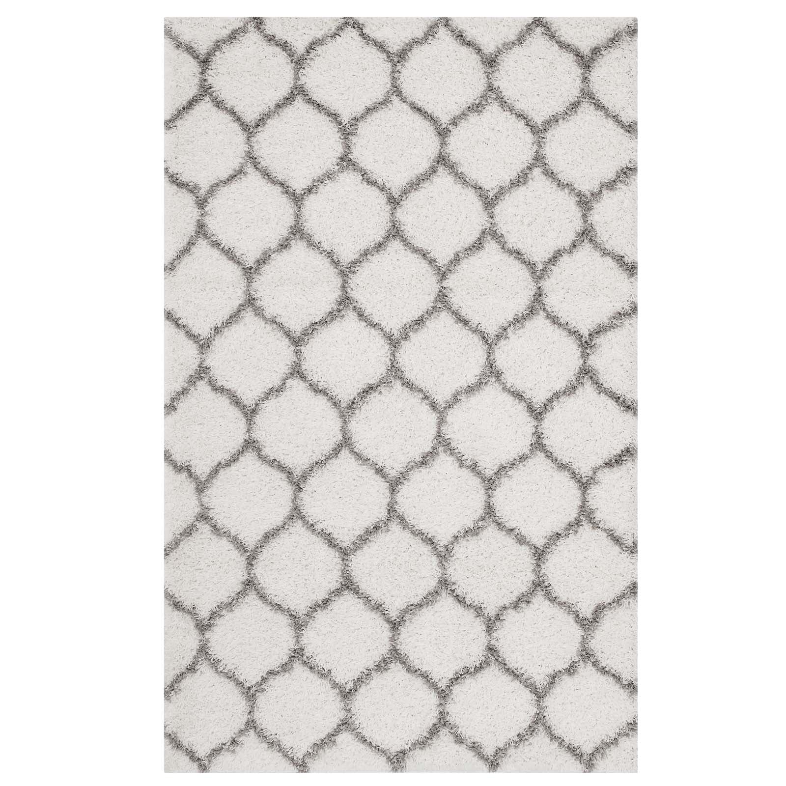 Solvea Moroccan Trellis 8x10 Shag Area Rug