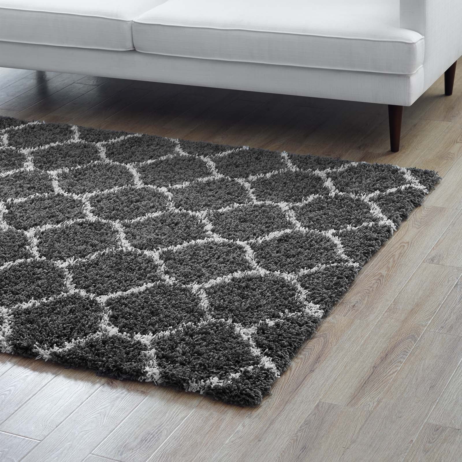 Solvea Moroccan Trellis 8x10 Shag Area Rug