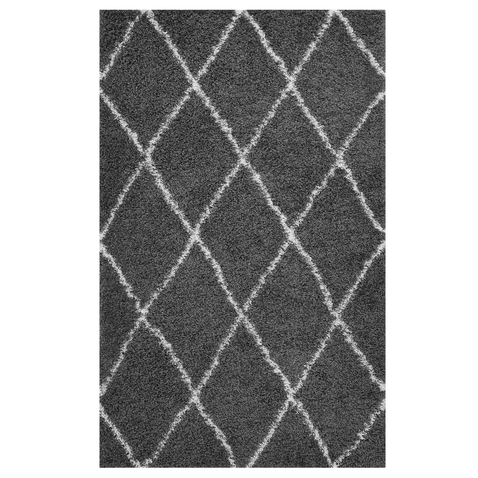 Toryn Diamond Lattice 5x8 Shag Area Rug