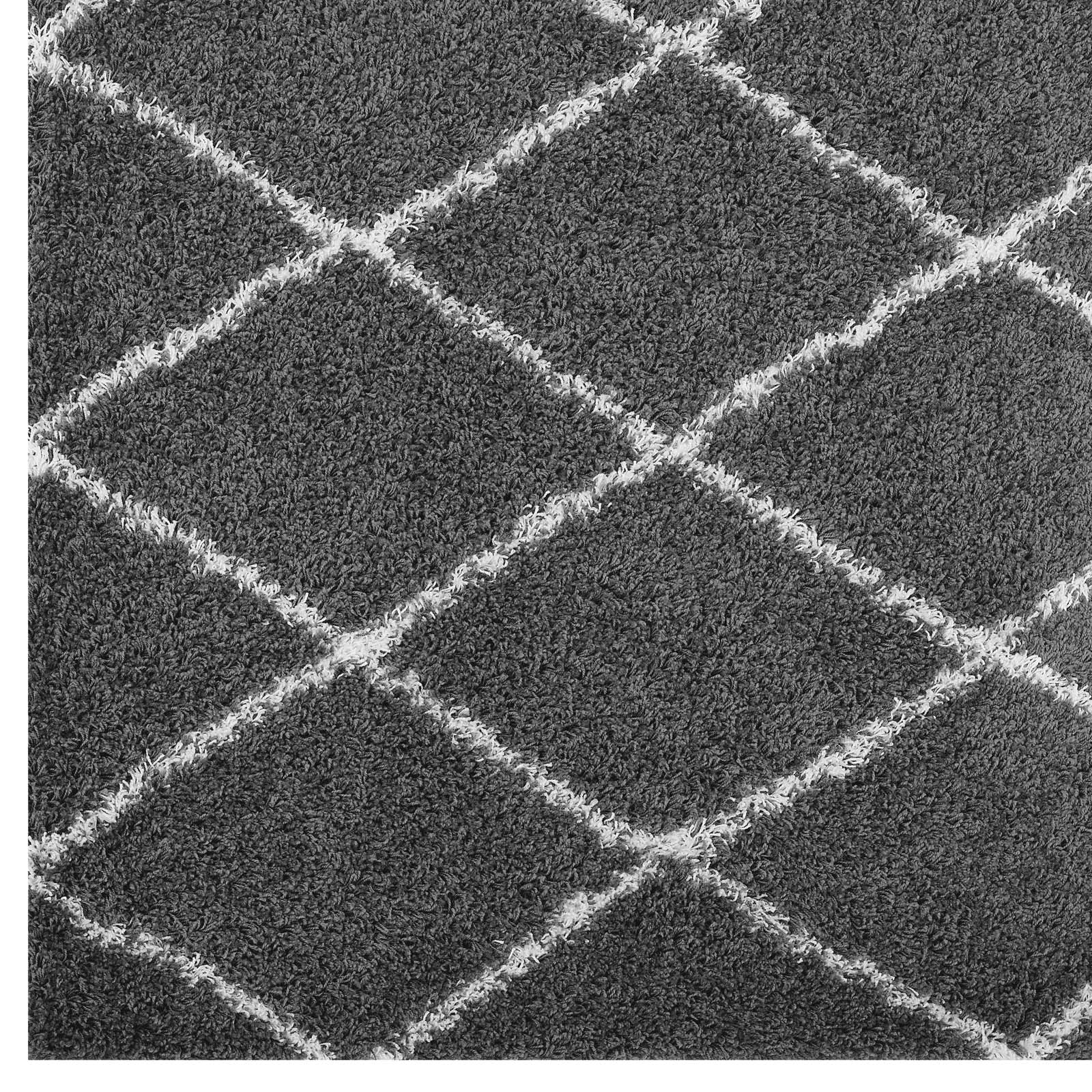 Toryn Diamond Lattice 8x10 Shag Area Rug