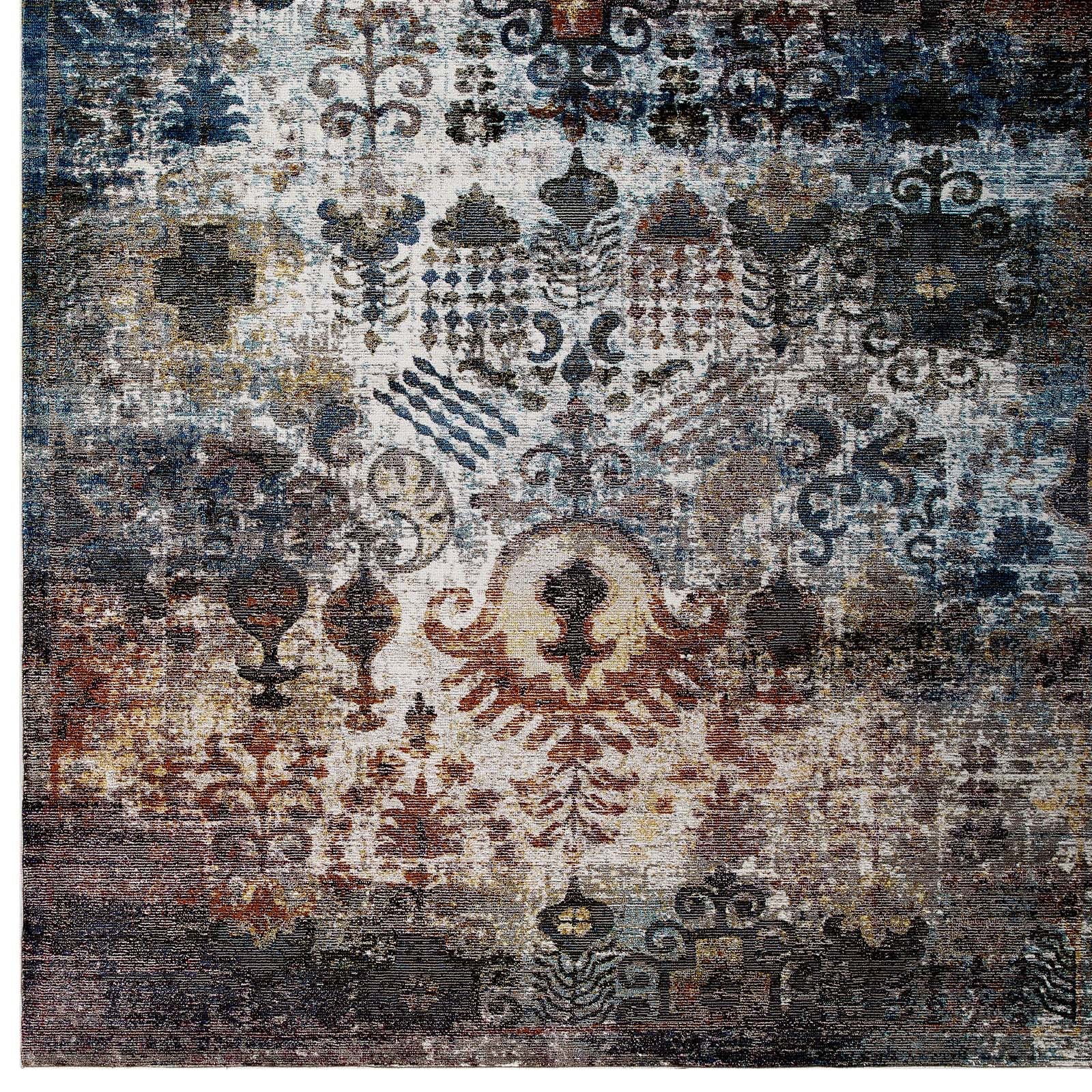 Success Tahira Transitional Distressed Vintage Floral Moroccan Trellis 8x10 Area Rug