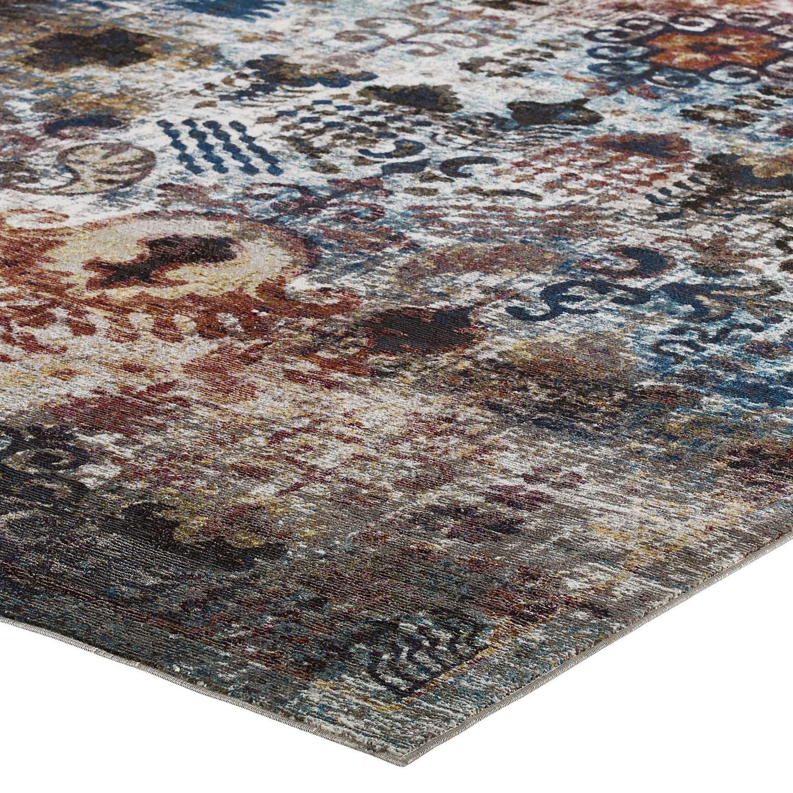 Success Tahira Transitional Distressed Vintage Floral Moroccan Trellis 8x10 Area Rug