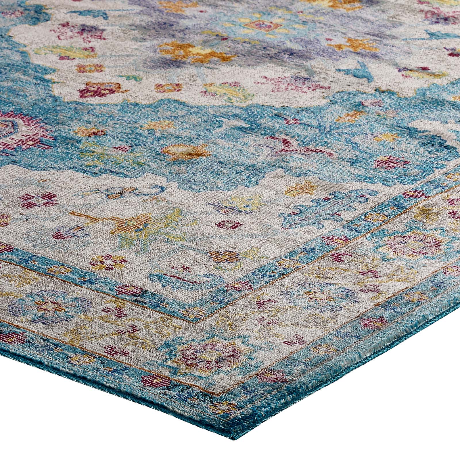 Success Anisah Distressed Floral Vintage Medallion 4x6 Area Rug