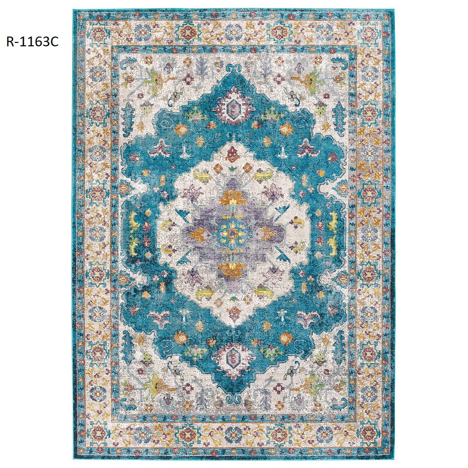 Success Anisah Distressed Floral Vintage Medallion 5x8 Area Rug