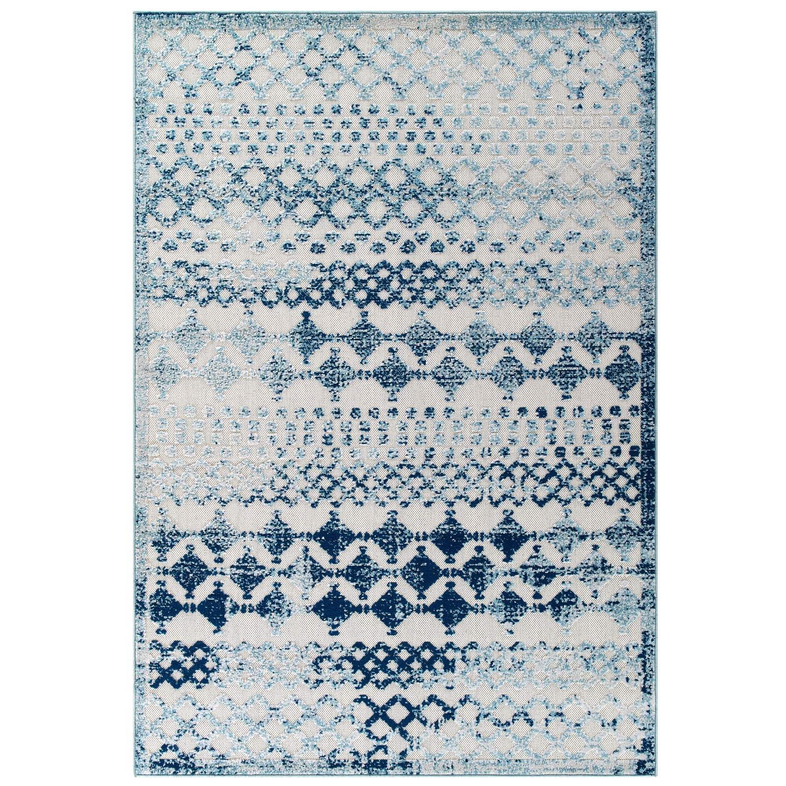 Reflect Giada Abstract Diamond Moroccan Trellis 8x10 Indoor/Outdoor Area Rug