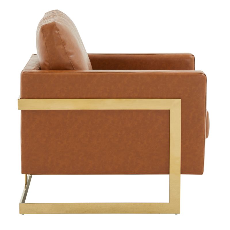 Elton Leather Accent Armchair