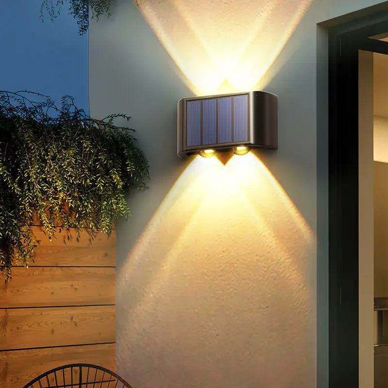 Modern 4LED Solar Wall Light