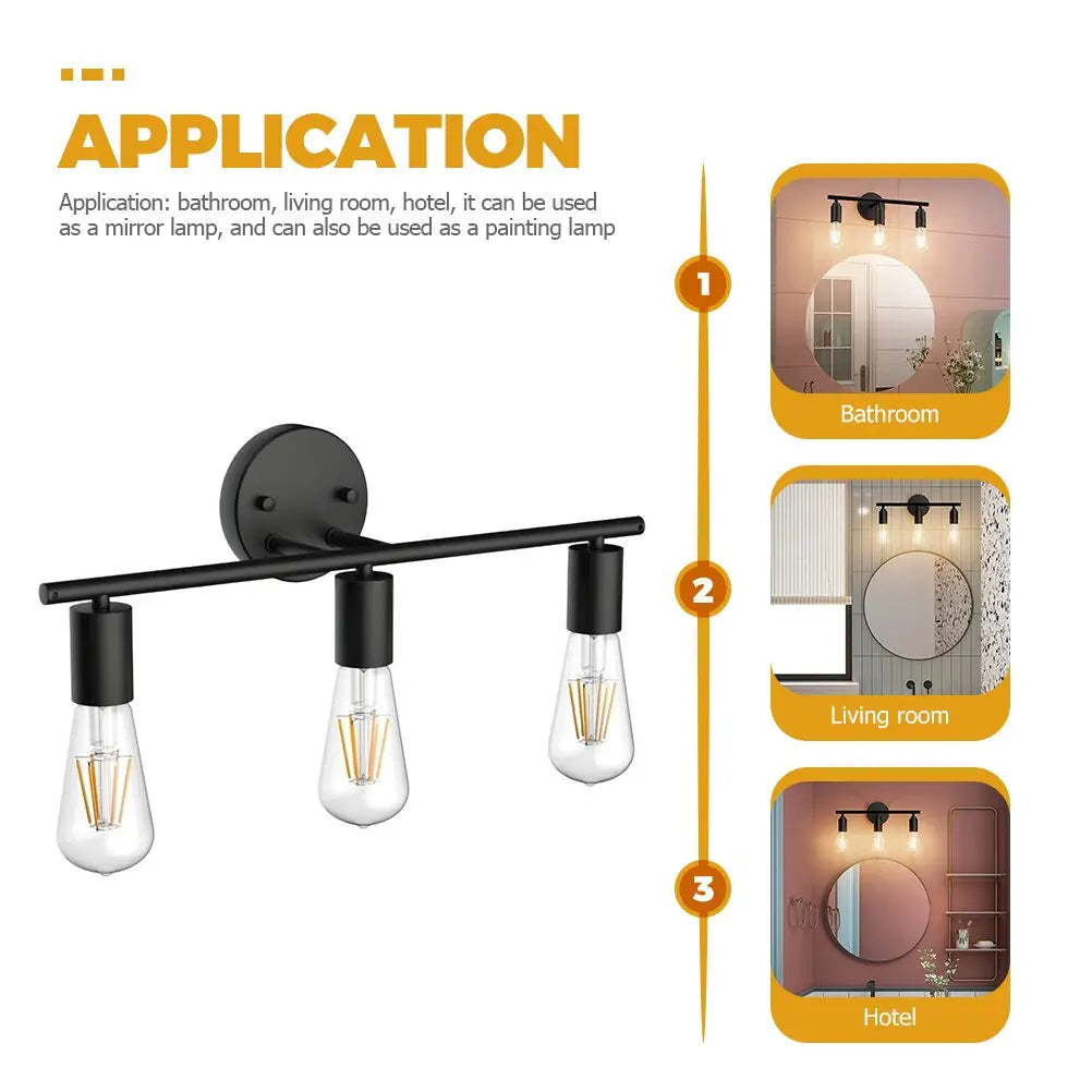 Rossi Farmhouse Light Fixtures Bathroom