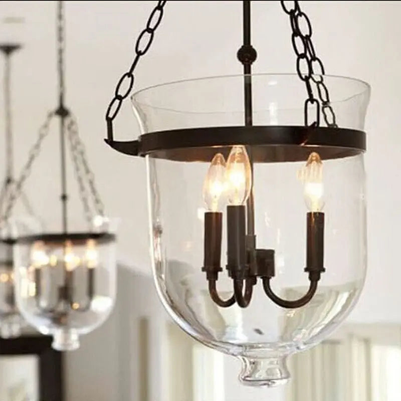 Rustic Bell Jar Pendant light